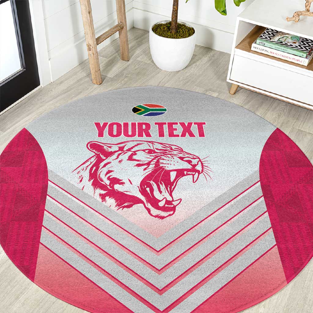 South Africa Rugby Custom Round Carpet Come On Puma African Pattern LT14