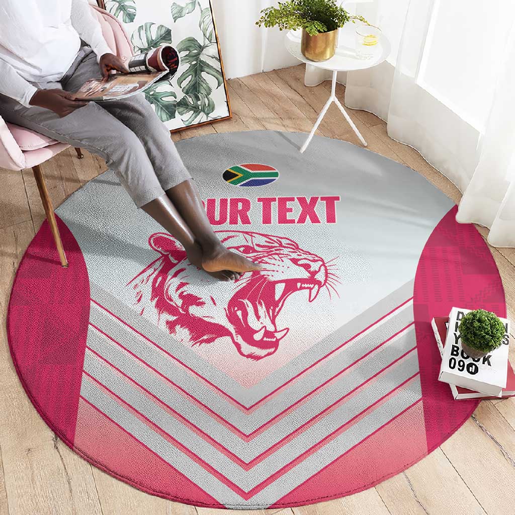 South Africa Rugby Custom Round Carpet Come On Puma African Pattern LT14
