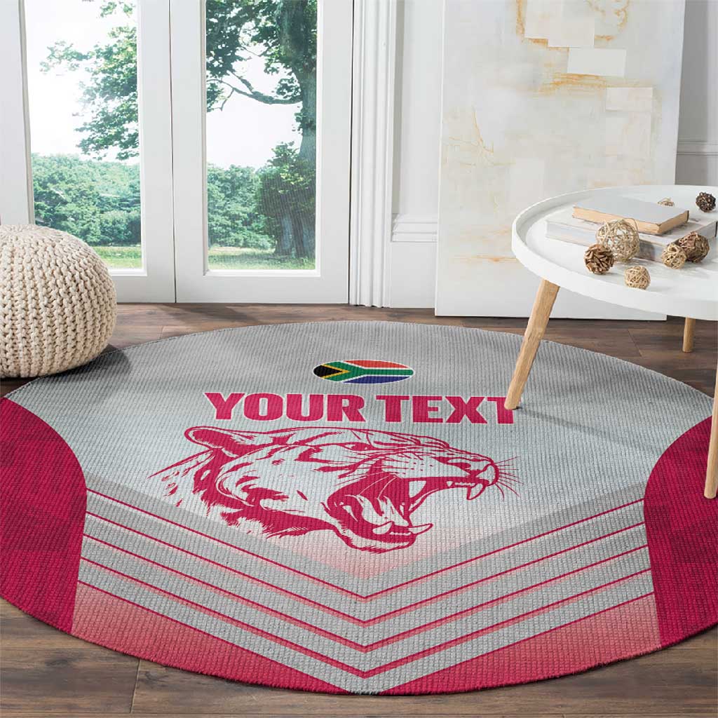 South Africa Rugby Custom Round Carpet Come On Puma African Pattern LT14