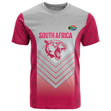 South Africa Rugby Custom T shirt Come On Puma African Pattern LT14