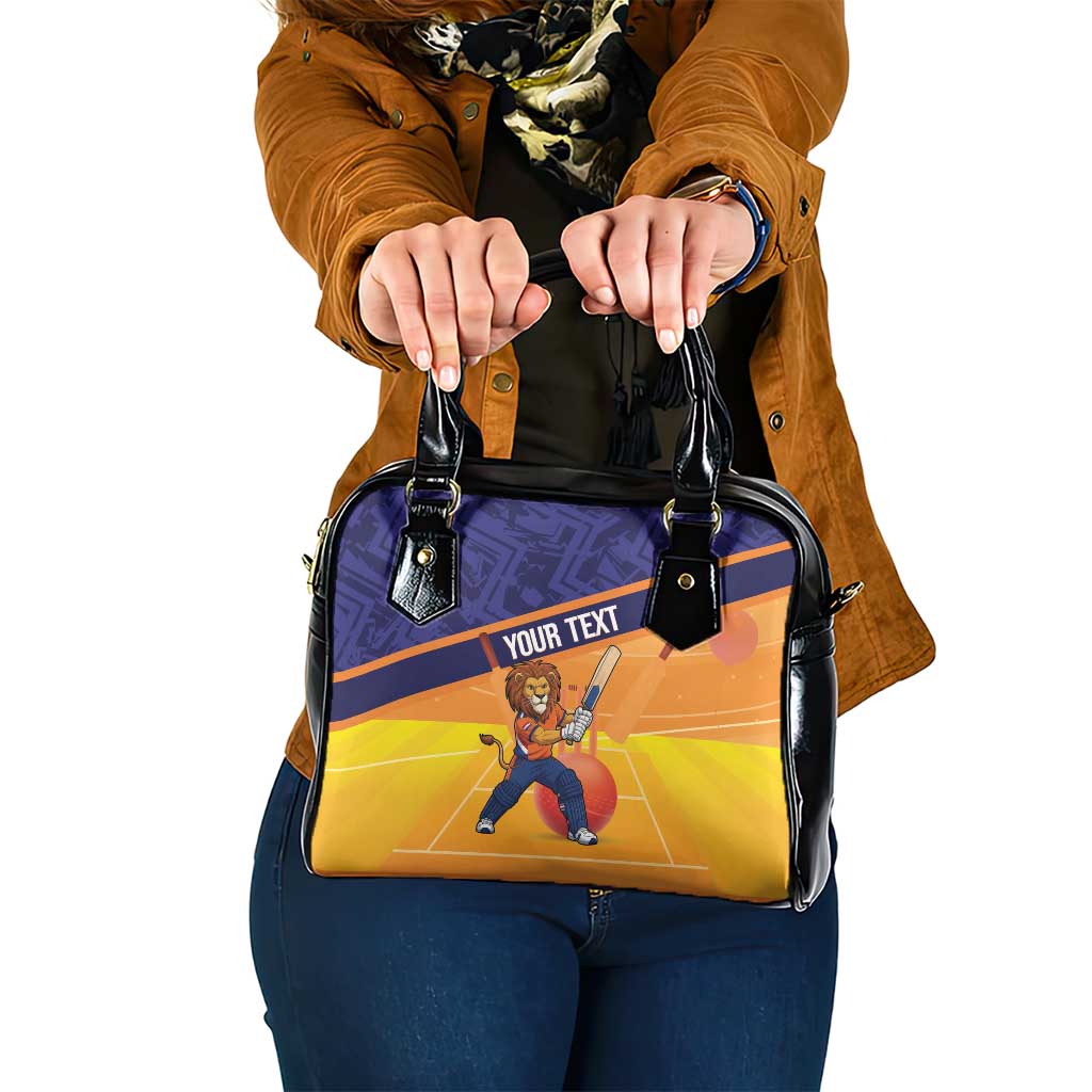 Custom Netherlands Cricket Shoulder Handbag Go Flying Dutchmen Lion Mascot LT14