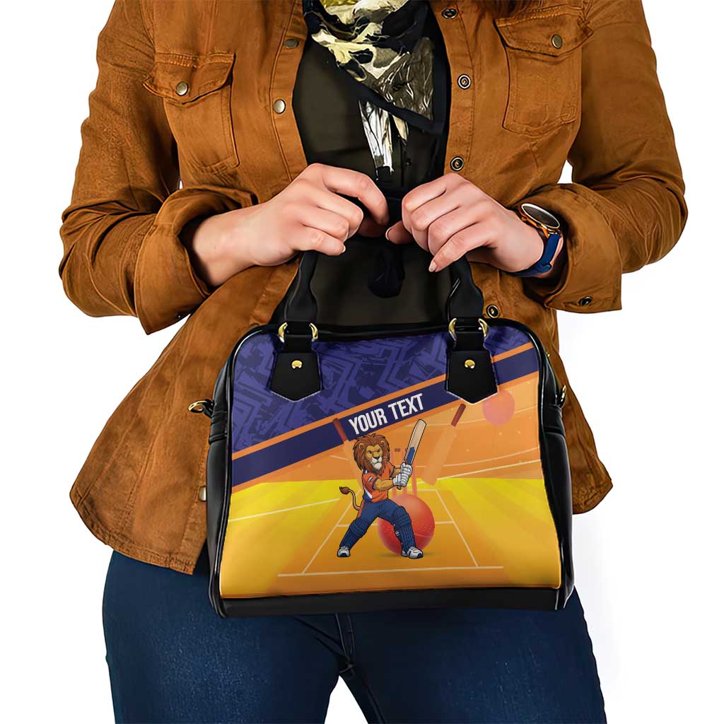 Custom Netherlands Cricket Shoulder Handbag Go Flying Dutchmen Lion Mascot LT14