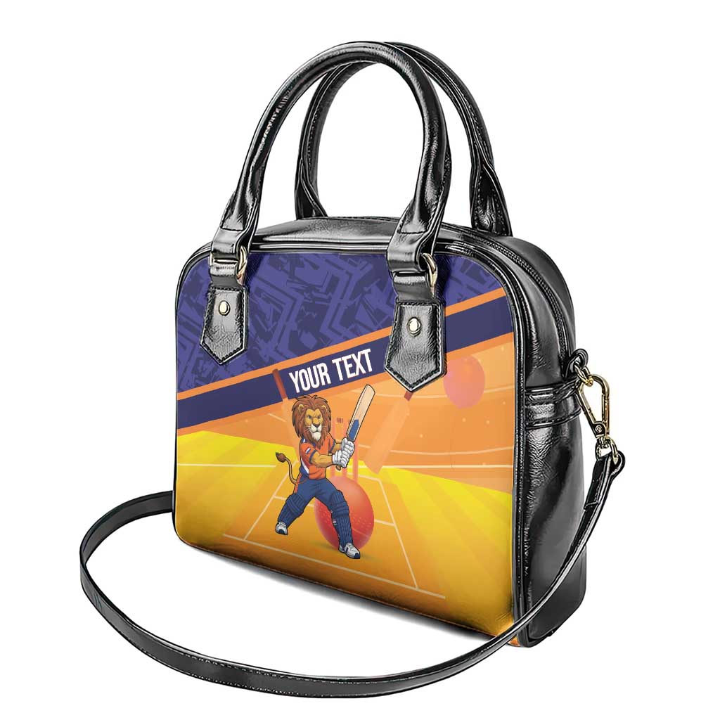 Custom Netherlands Cricket Shoulder Handbag Go Flying Dutchmen Lion Mascot LT14