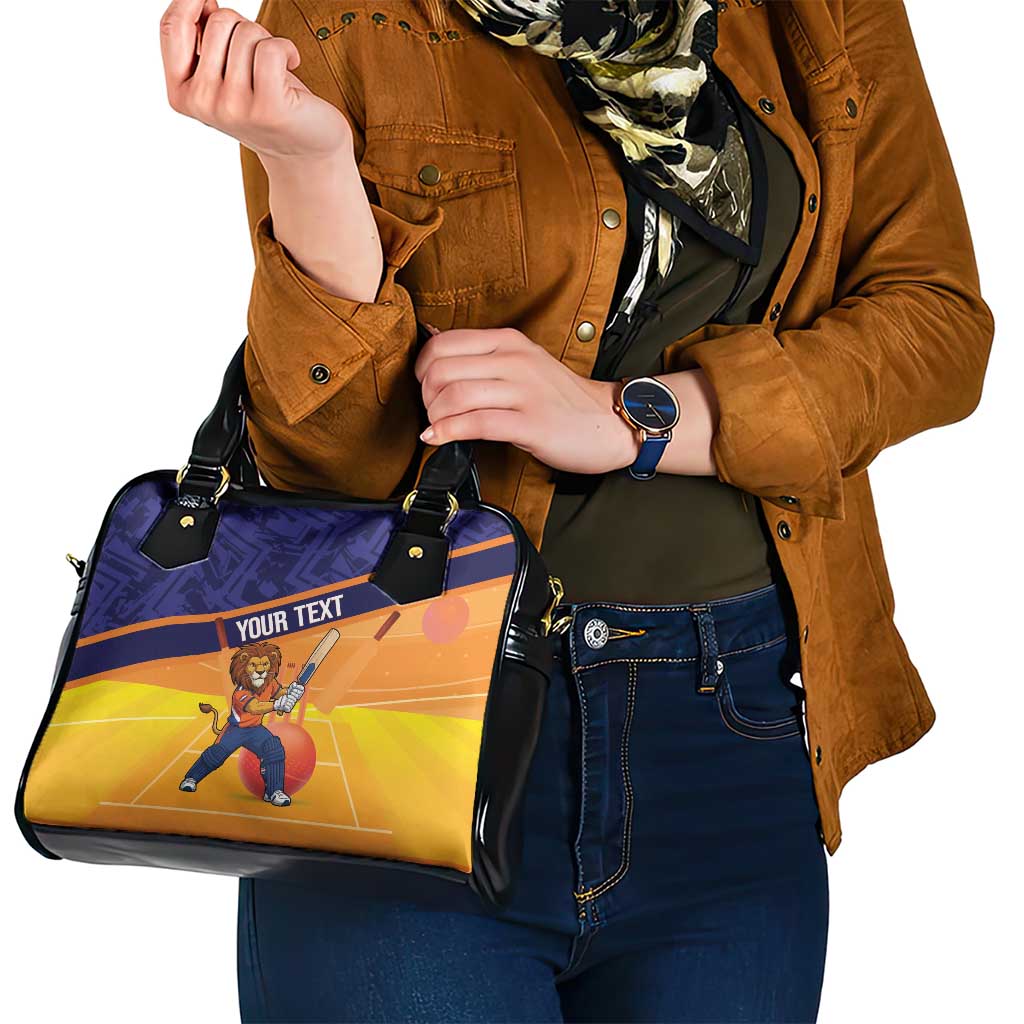 Custom Netherlands Cricket Shoulder Handbag Go Flying Dutchmen Lion Mascot LT14