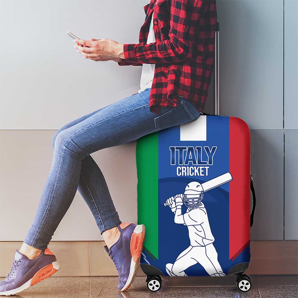 Italy Cricket Luggage Cover Go Gli Azzurri LT14