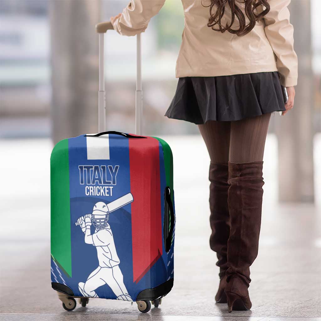 Italy Cricket Luggage Cover Go Gli Azzurri LT14