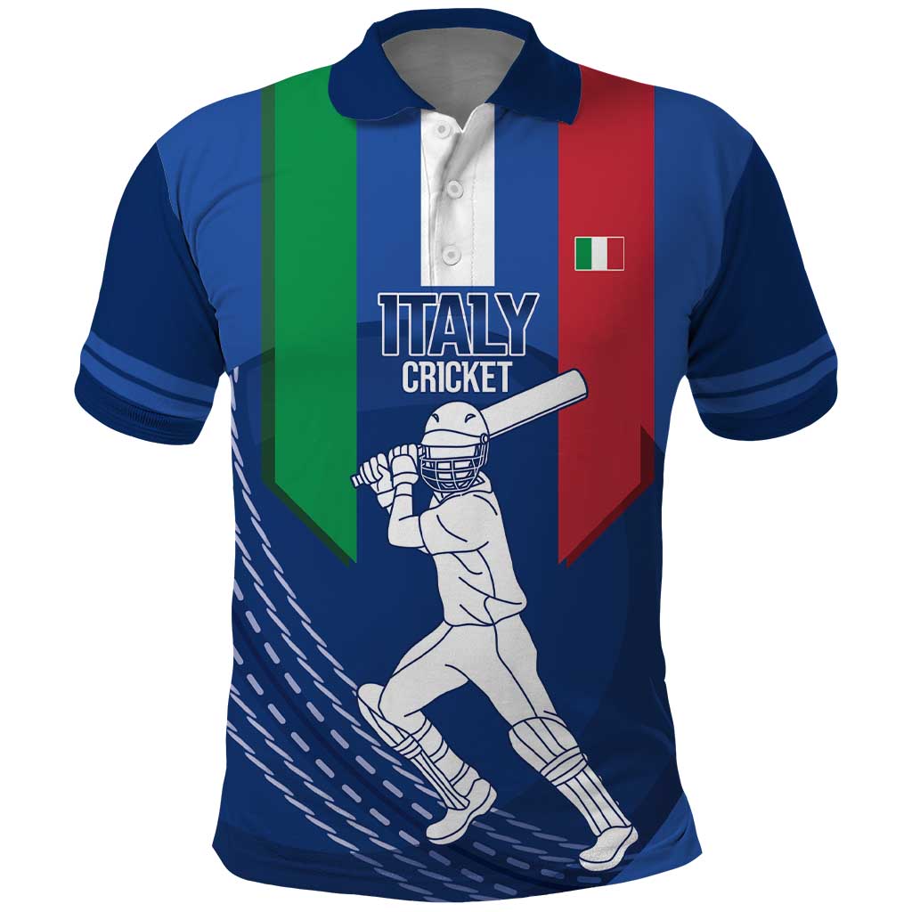 Custom Italy Cricket Polo Shirt Go Gli Azzurri LT14