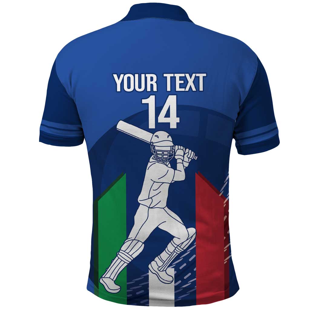 Custom Italy Cricket Polo Shirt Go Gli Azzurri LT14