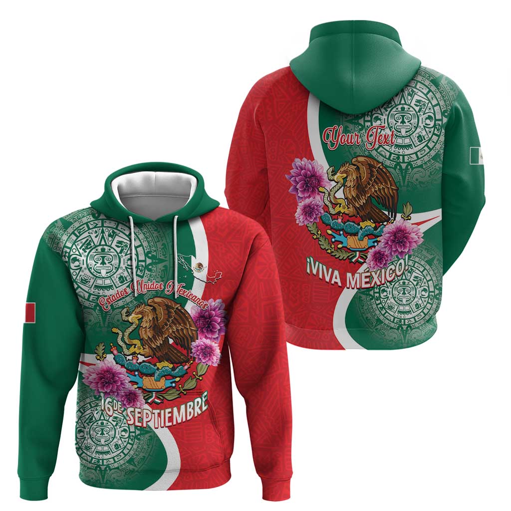 Personalized Mexico Independence Day Hoodie 16 De Septiembre Mexican Aztec LT14