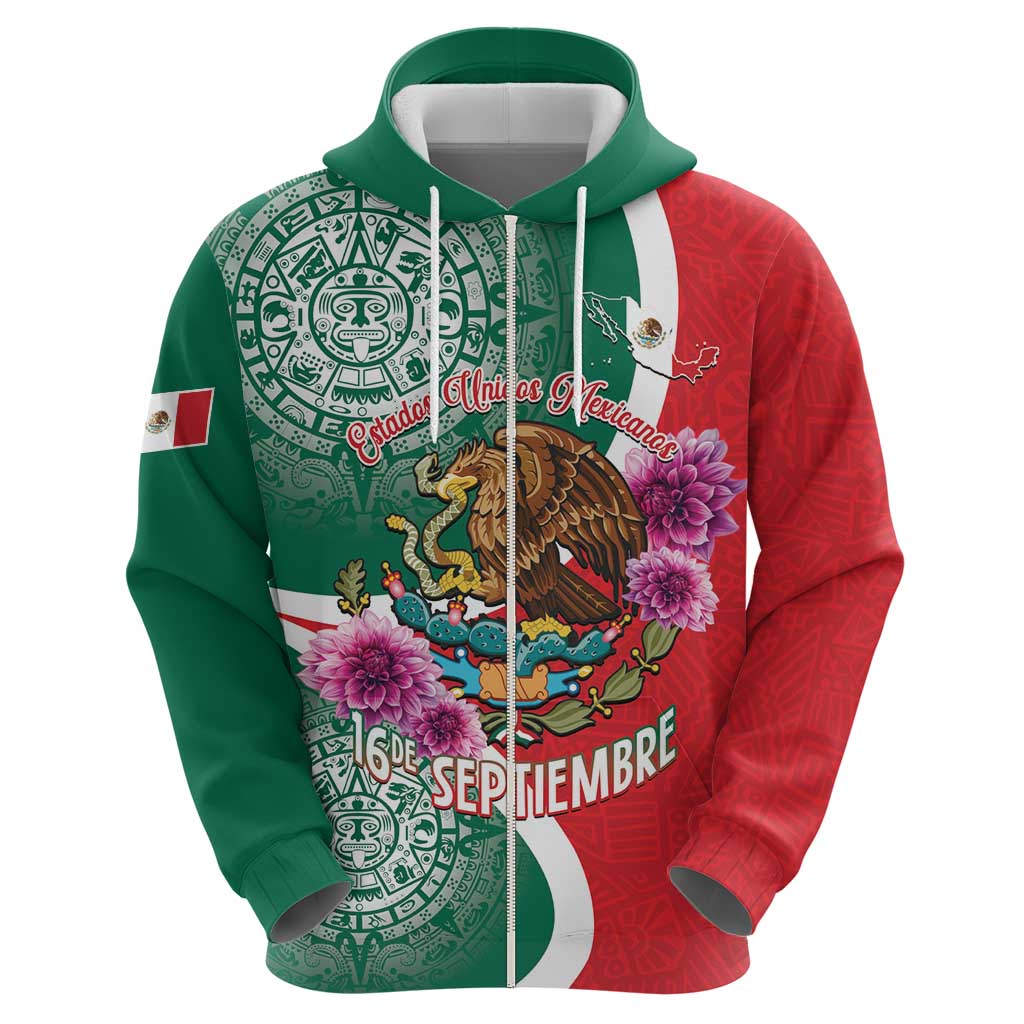 Personalized Mexico Independence Day Hoodie 16 De Septiembre Mexican Aztec LT14