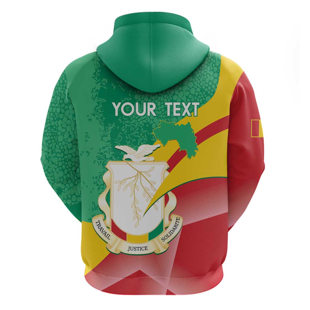 Personalised Guinea Independence Day Hoodie Happy 2 October Guinee Coat Of Arms LT14