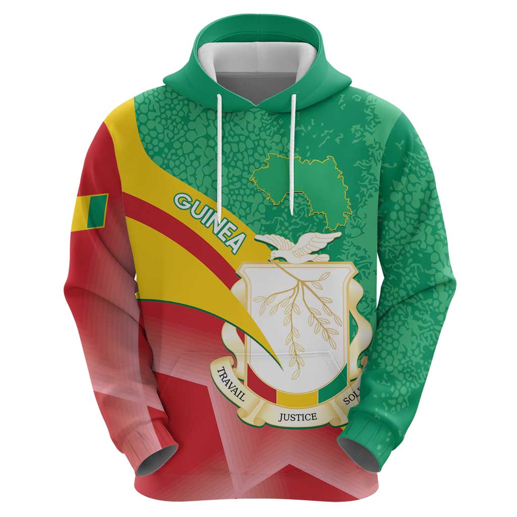 Personalised Guinea Independence Day Hoodie Happy 2 October Guinee Coat Of Arms LT14