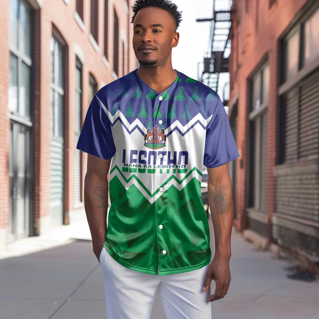 Personalised Lesotho Independence Day Baseball Jersey Naha ea Lesotho Proud LT14