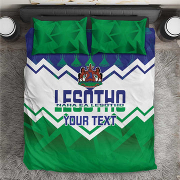 Personalised Lesotho Independence Day Bedding Set Naha ea Lesotho Proud LT14