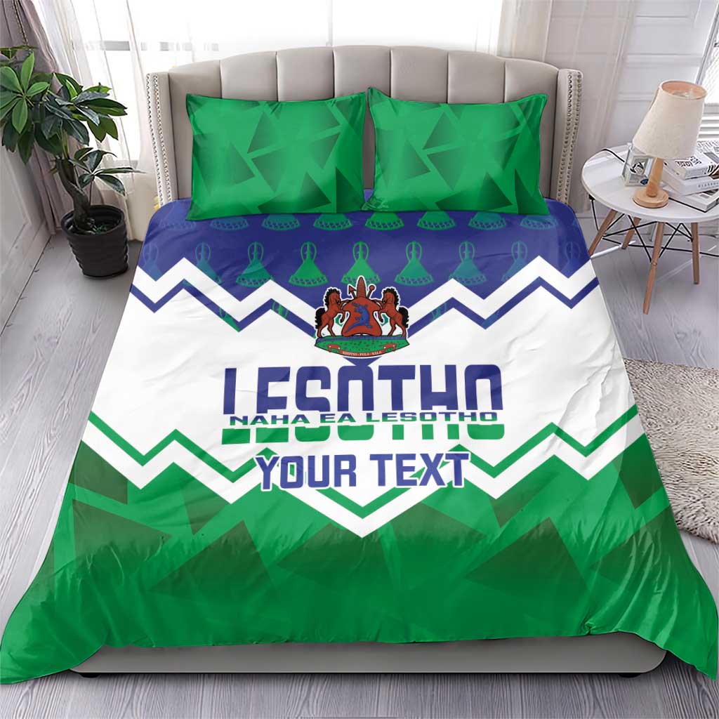 Personalised Lesotho Independence Day Bedding Set Naha ea Lesotho Proud LT14