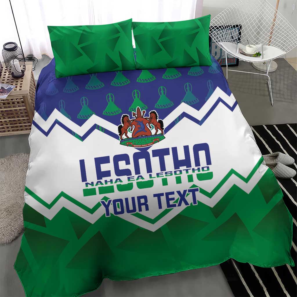 Personalised Lesotho Independence Day Bedding Set Naha ea Lesotho Proud LT14