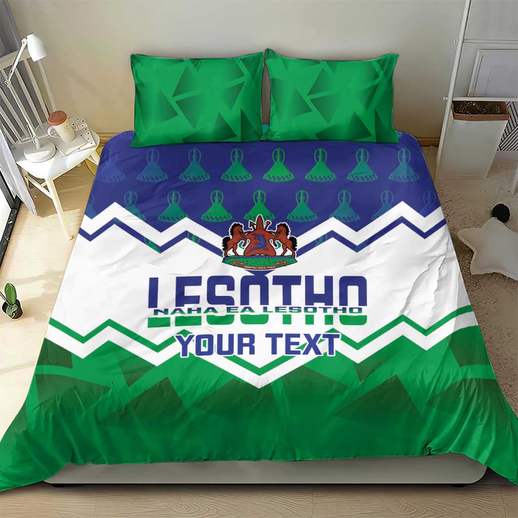 Personalised Lesotho Independence Day Bedding Set Naha ea Lesotho Proud LT14