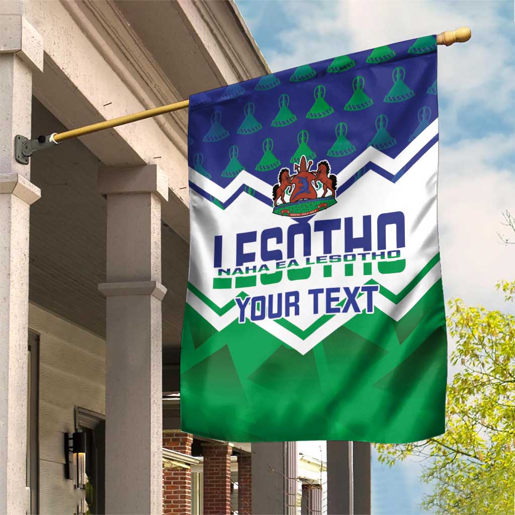 Personalised Lesotho Independence Day Garden Flag Naha ea Lesotho Proud LT14
