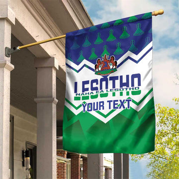Personalised Lesotho Independence Day Garden Flag Naha ea Lesotho Proud LT14