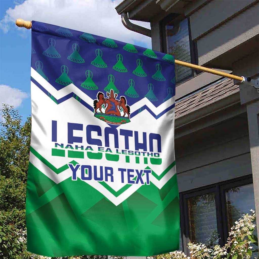 Personalised Lesotho Independence Day Garden Flag Naha ea Lesotho Proud LT14