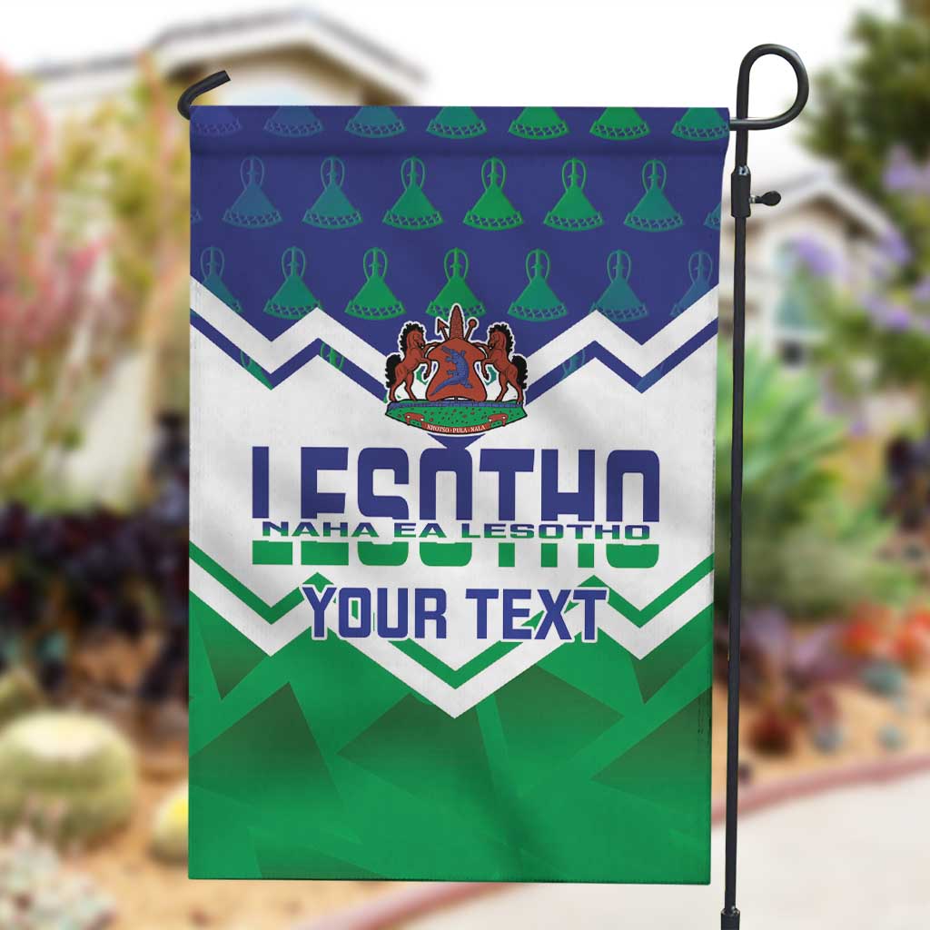Personalised Lesotho Independence Day Garden Flag Naha ea Lesotho Proud LT14