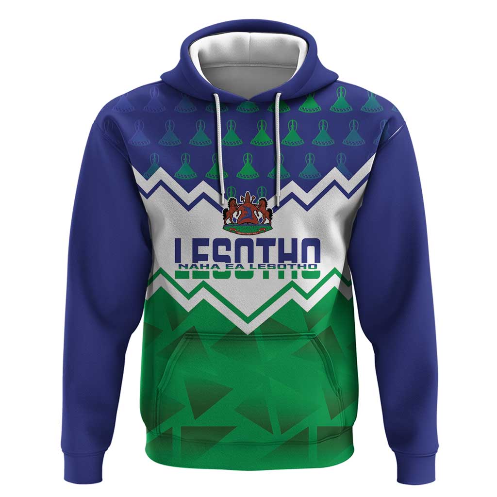 Personalised Lesotho Independence Day Hoodie Naha ea Lesotho Proud LT14