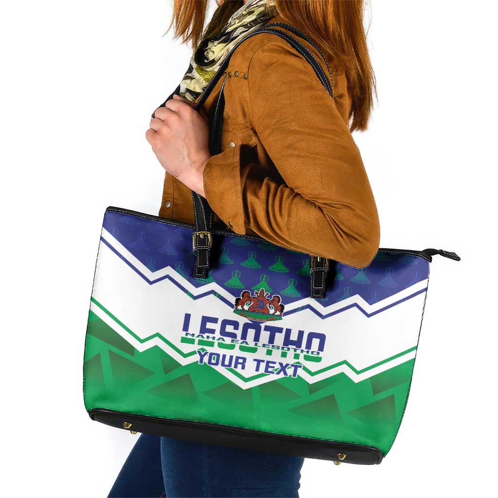 Personalised Lesotho Independence Day Leather Tote Bag Naha ea Lesotho Proud LT14