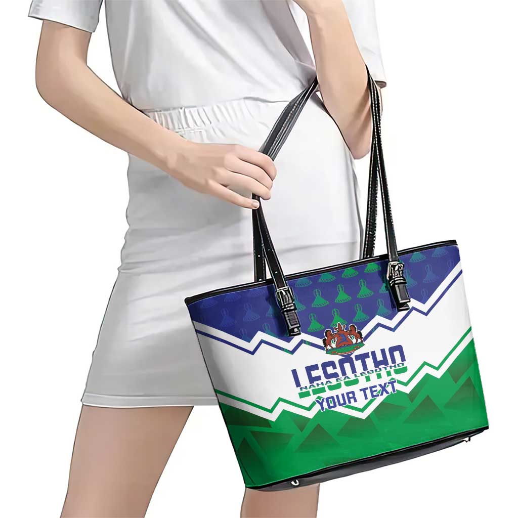 Personalised Lesotho Independence Day Leather Tote Bag Naha ea Lesotho Proud LT14