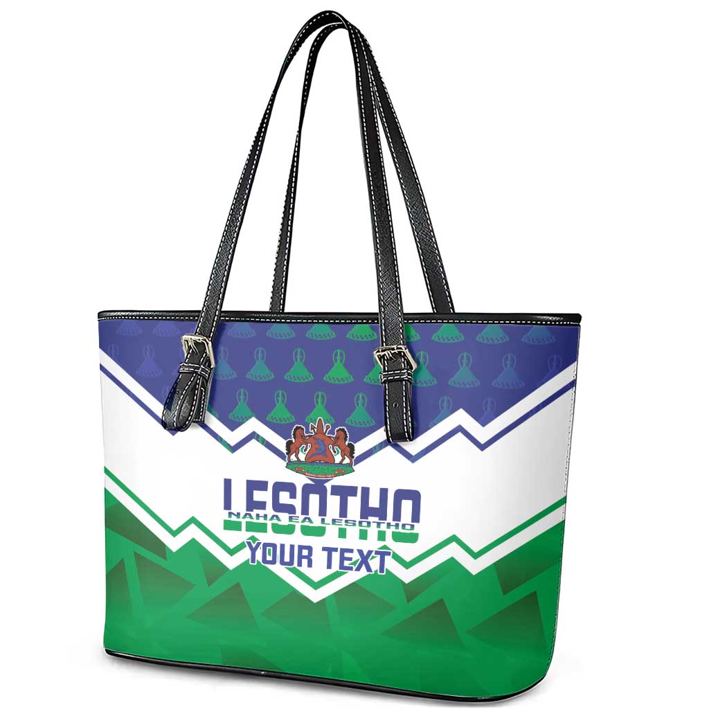 Personalised Lesotho Independence Day Leather Tote Bag Naha ea Lesotho Proud LT14