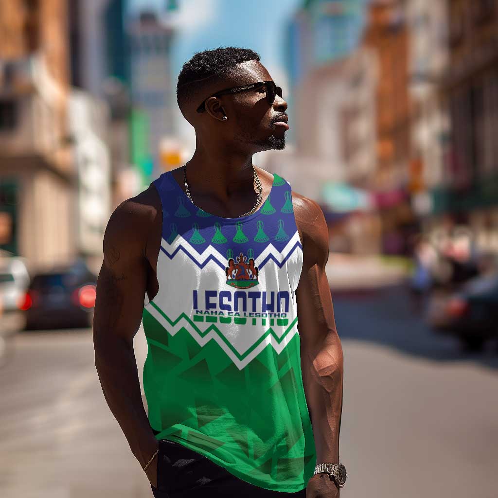 Personalised Lesotho Independence Day Men Tank Top Naha ea Lesotho Proud LT14