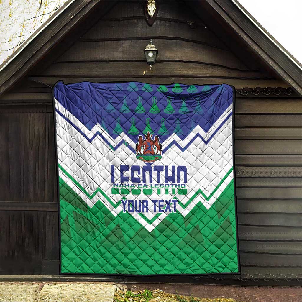 Personalised Lesotho Independence Day Quilt Naha ea Lesotho Proud LT14