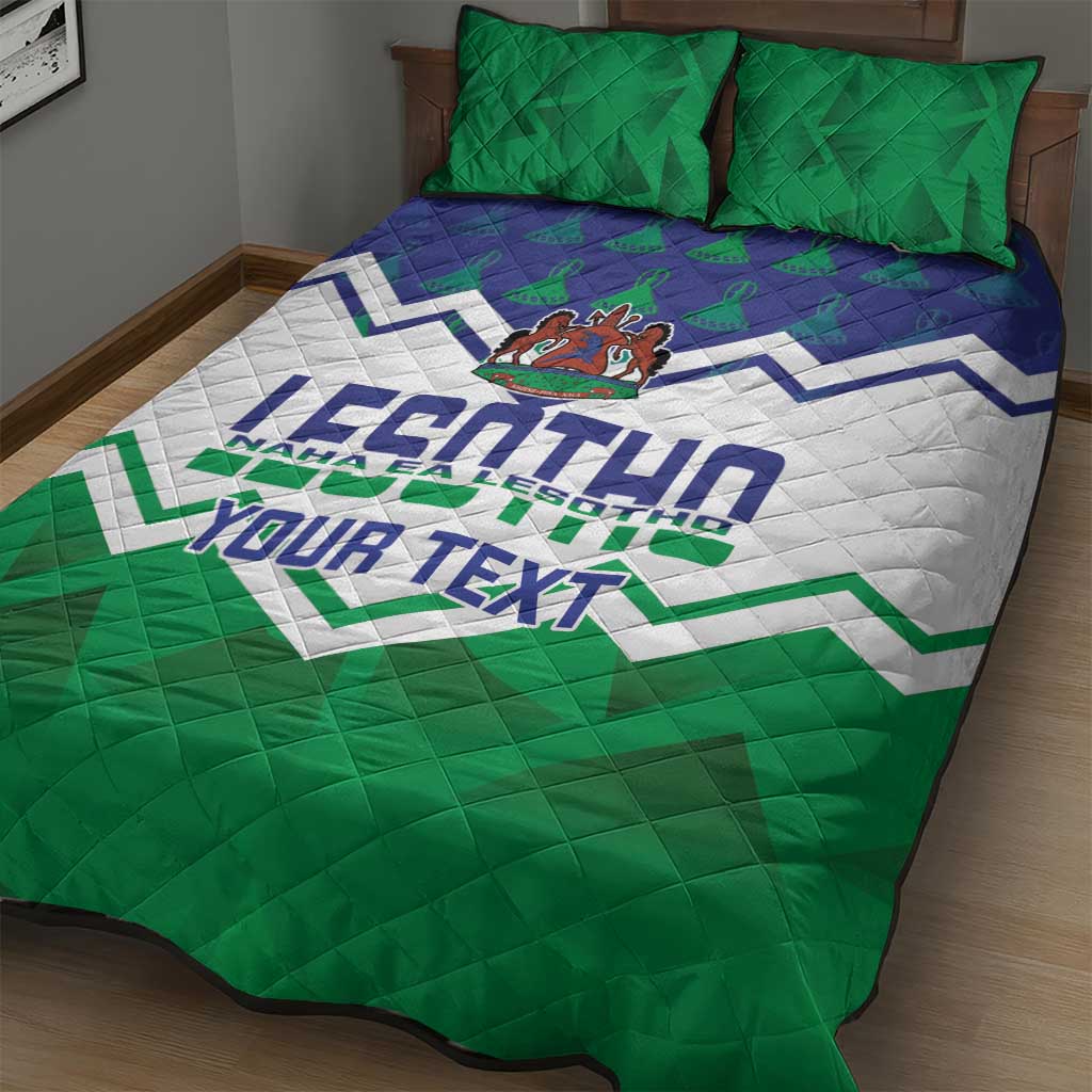 Personalised Lesotho Independence Day Quilt Bed Set Naha ea Lesotho Proud LT14