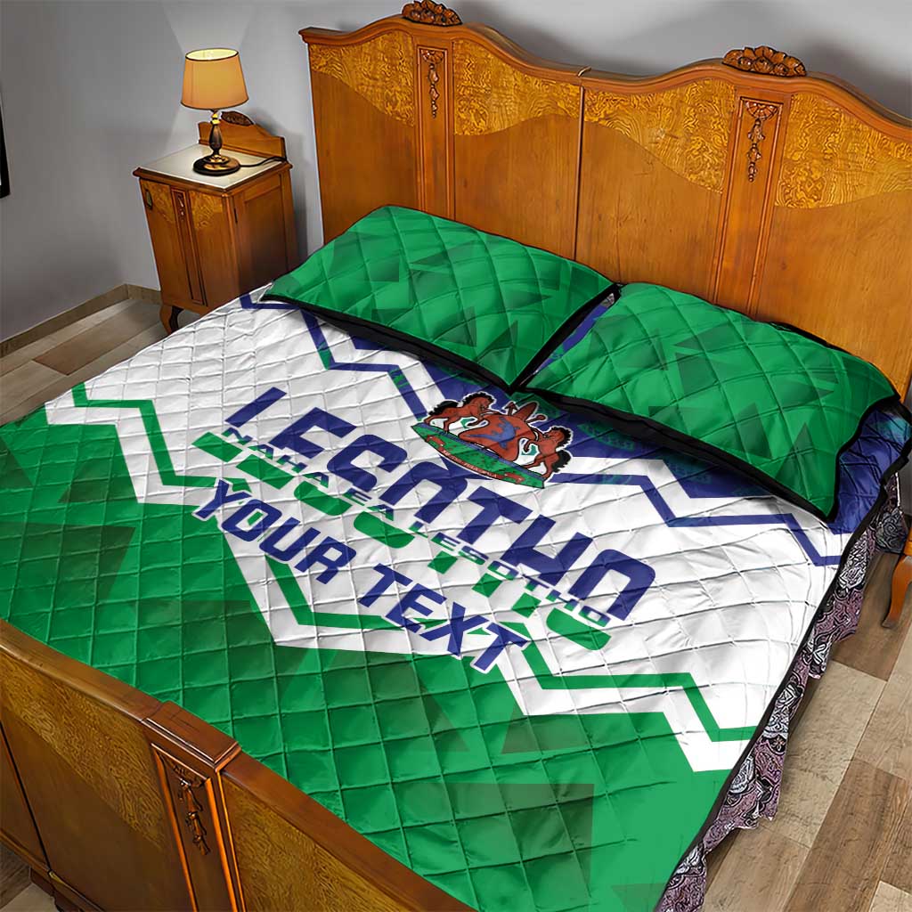 Personalised Lesotho Independence Day Quilt Bed Set Naha ea Lesotho Proud LT14