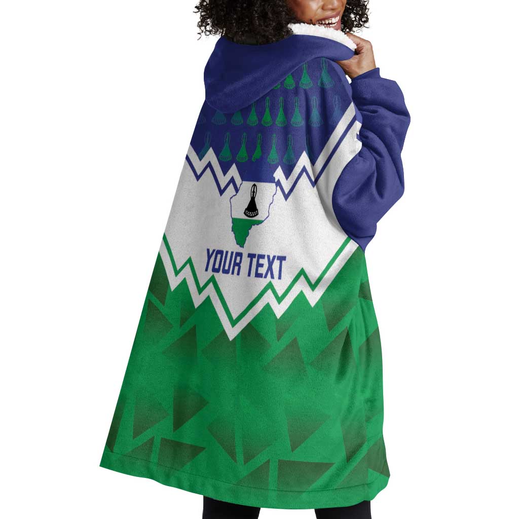 Personalised Lesotho Independence Day Wearable Blanket Hoodie Naha ea Lesotho Proud LT14