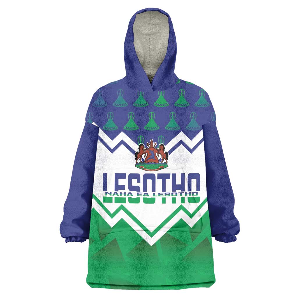 Personalised Lesotho Independence Day Wearable Blanket Hoodie Naha ea Lesotho Proud LT14