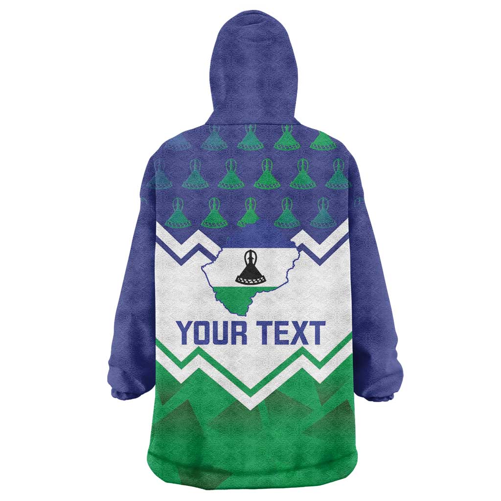 Personalised Lesotho Independence Day Wearable Blanket Hoodie Naha ea Lesotho Proud LT14