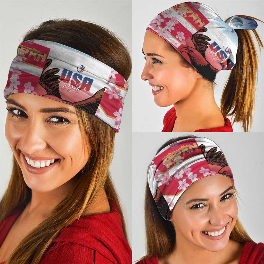 USA and Japan Rugby Custom Neck Gaiter Eagles Brave Blossoms Together Pacific LT14