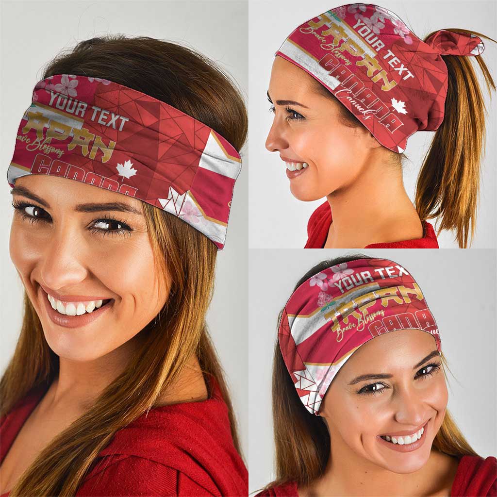 Canada and Japan Rugby Custom Neck Gaiter Canucks Brave Blossoms Together Pacific LT14