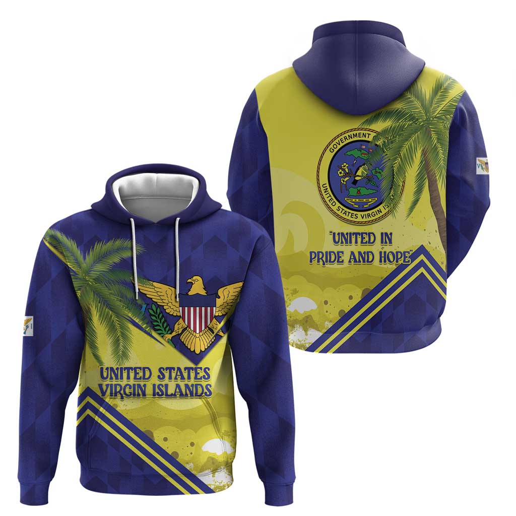 US Virgin Islands Hoodie United in Pride and Hope LT14