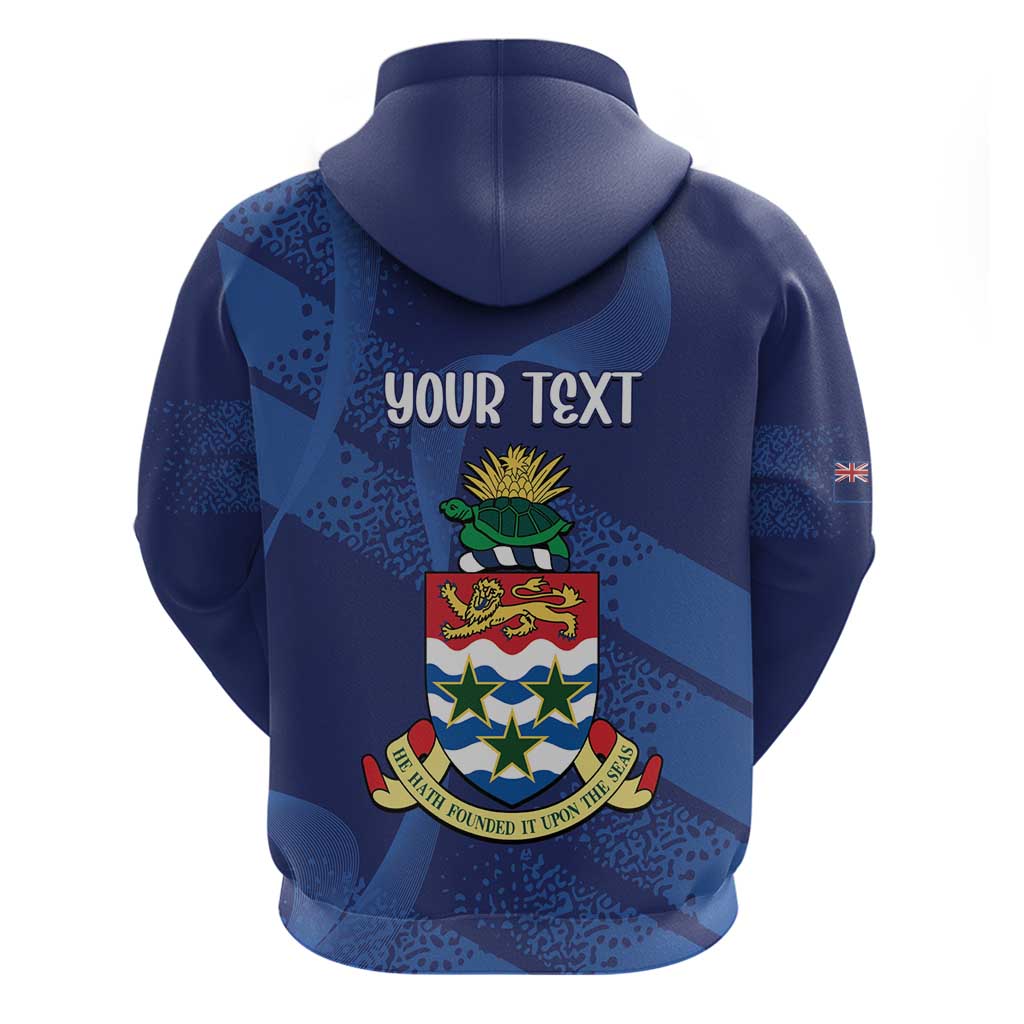 Personalised Cayman Islands Hoodie Coat Of Arms Grunge Style LT14