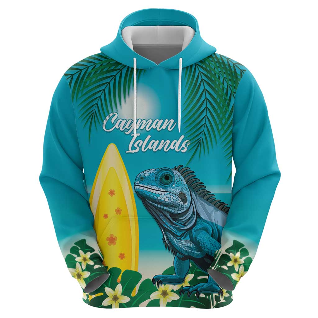 Blue Iguana Cayman Islands Hoodie Turquoise Tropical Vibes LT14