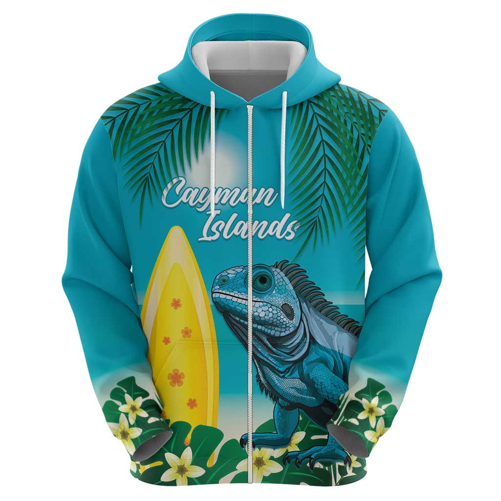 Blue Iguana Cayman Islands Hoodie Turquoise Tropical Vibes LT14
