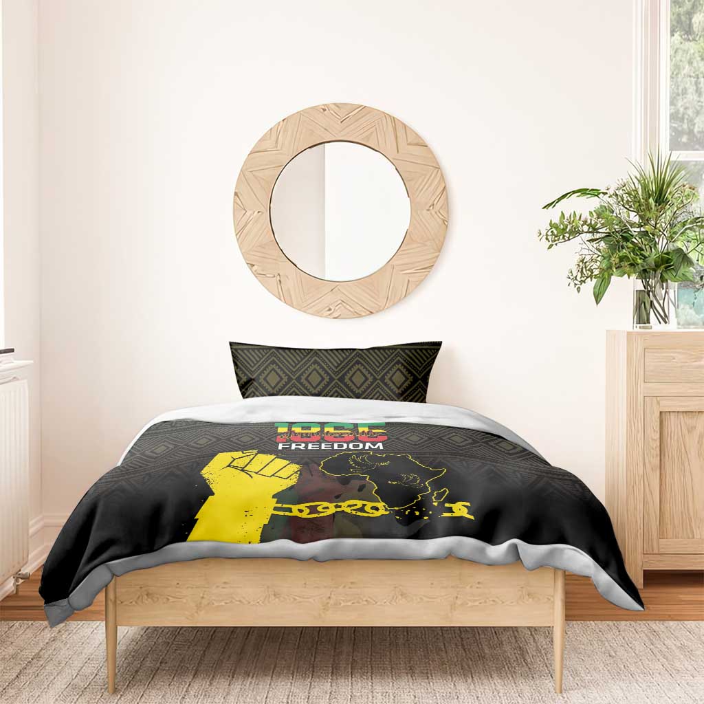 Juneteenth Freedom Day Bedding Set 1865 Black Independence African Pattern LT14