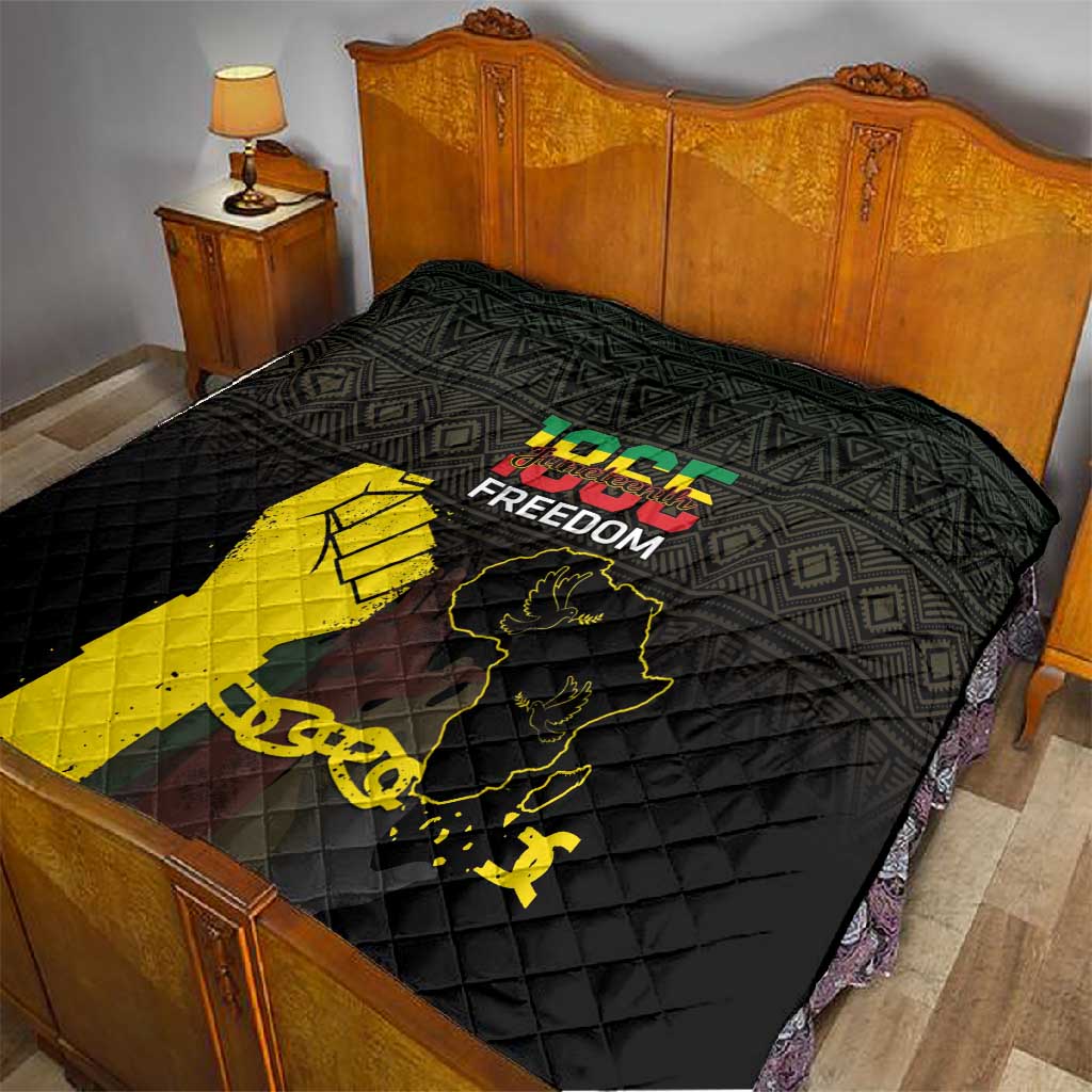 Juneteenth Freedom Day Quilt 1865 Black Independence African Pattern LT14