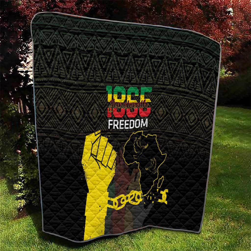 Juneteenth Freedom Day Quilt 1865 Black Independence African Pattern LT14