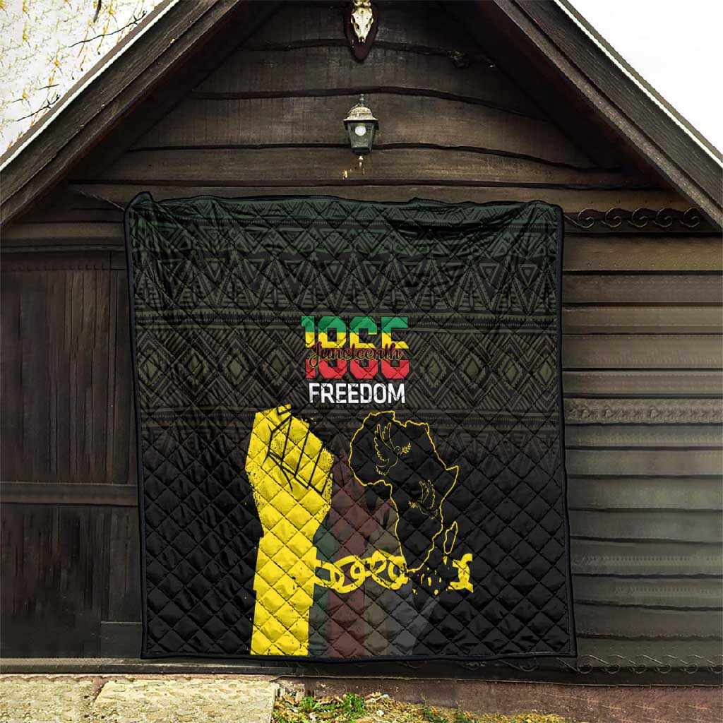 Juneteenth Freedom Day Quilt 1865 Black Independence African Pattern LT14