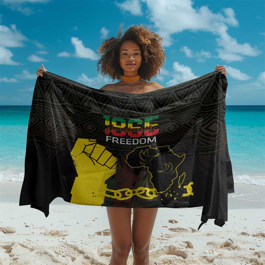 Juneteenth Freedom Day Sarong 1865 Black Independence African Pattern LT14