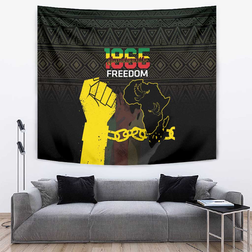 Juneteenth Freedom Day Tapestry 1865 Black Independence African Pattern LT14