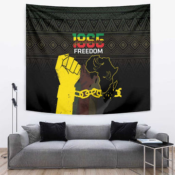 Juneteenth Freedom Day Tapestry 1865 Black Independence African Pattern LT14