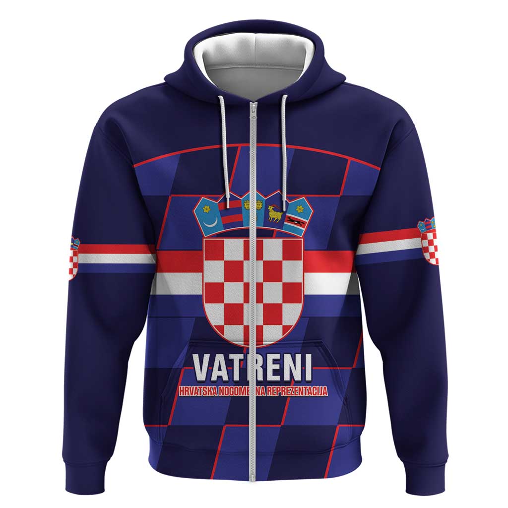 Custom Croatia Football Hoodie Come On Vatreni Checkerboard Style LT14
